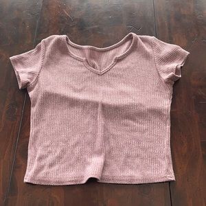 Ribbed Henley top